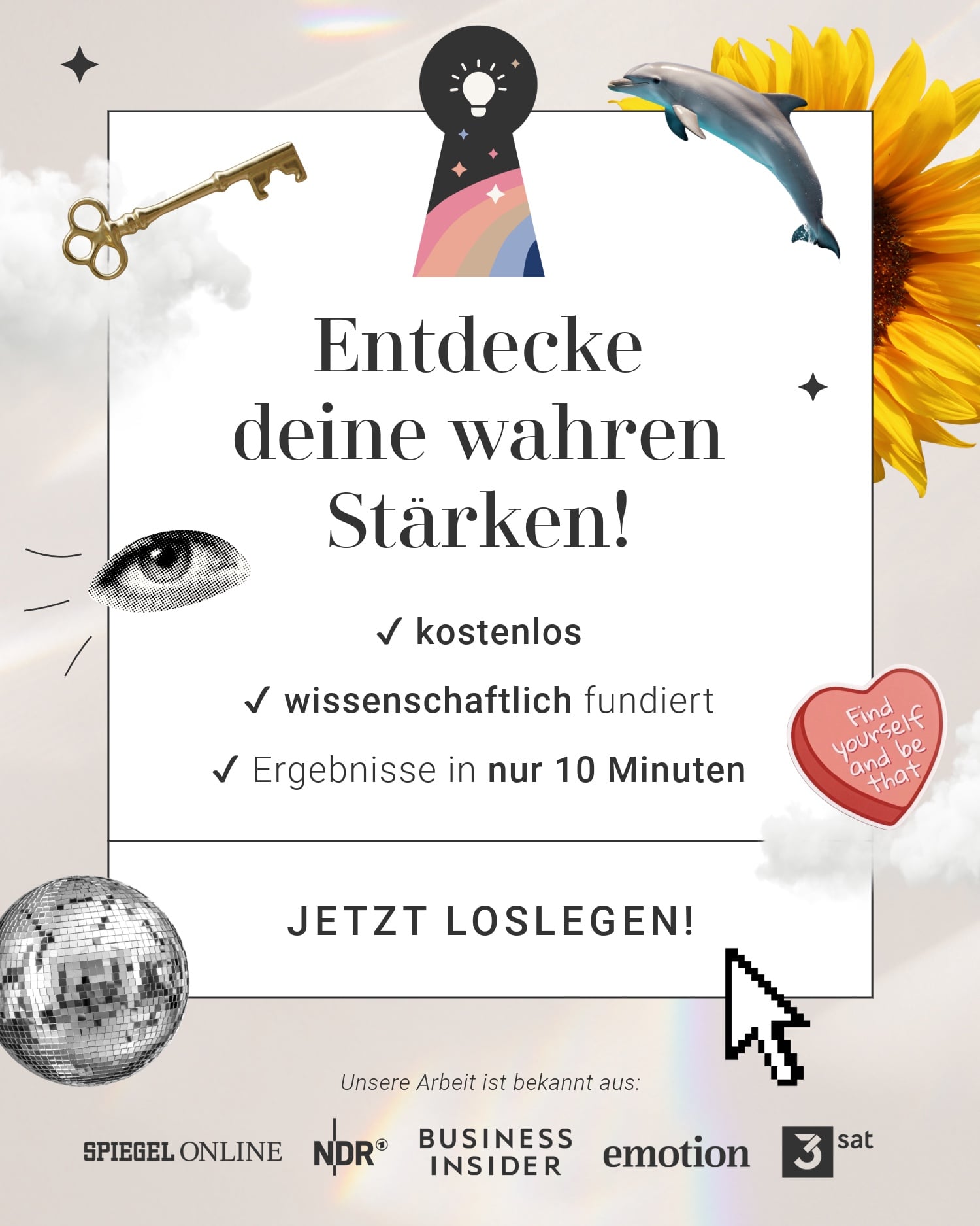 Mach den kostenlosen Charakterstärken Test
